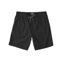Billabong Layback Twill Elastic Waist Shorts - Boys' Black S 16" Outseam