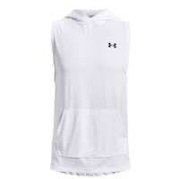 Under Armour Tech Sleeveless Hoodie - Men's White / Black XXL