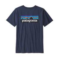 Patagonia Regenerative Organic Cotton Graphic T-Shirt - Boys' P-6 Logo / New Navy XS
