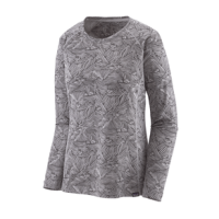 Patagonia Capilene Midweight Crew Top - Women's Hut To Hut / Salt Grey XXS