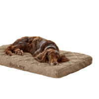 Orvis Memory Foam Platform Dog Bed Brown Tweed XL