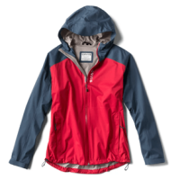 Orvis Ultralight Storm Jacket - Men's Atlantic / Flag Red L