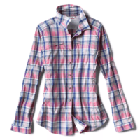Orvis River Guide Shirt - Women's Sapphire Glass Plaid S