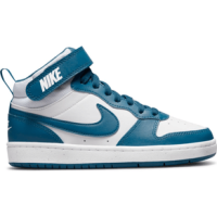 Nike Court Borough Mid 2 Shoe - Kids' White / Marina / White 3.5Y Regular