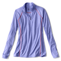Orvis drirelease Long-Sleeved Quarter-Zip Shirt - Women's Pacific Blue XS