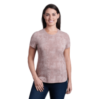 KUHL Konstance Short Sleeve Shirt - Women's Rose Ash Print S