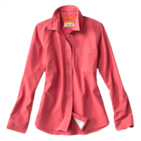 Orvis Long-Sleeved Tech Chambray Workshirt - Women's Faded Red XL