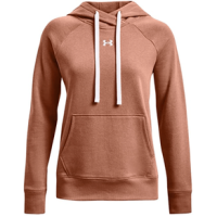 Under Armour Rival Fleece HB Hoodie - Women's Uptown Brown / White / White XS