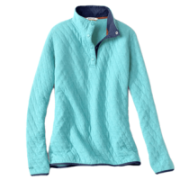 Orvis Outdoor Quilted Snap Sweatshirt - Women's Blue Horizon L
