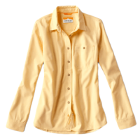 Orvis Long-Sleeved Tech Chambray Workshirt - Women's Butter XS