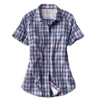 Orvis Short-Sleeved River Guide Shirt - Women's Sapphrepld L