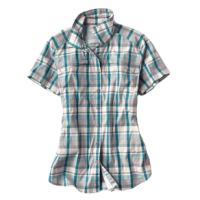 Orvis Short-Sleeved River Guide Shirt - Women's Reef Glass Plaid S