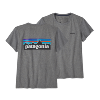Patagonia P-6 Logo Responsibili-tee - Women's L Gravel Heather