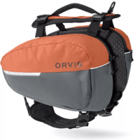 Orvis Tough Trail Dog Saddlebag Burnt Orange L/XL