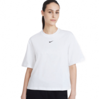 Nike Essentials Boxy T-Shirt - Women's White / Black XL