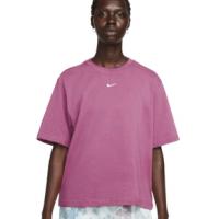 Nike Essentials Boxy T-Shirt - Women's Light Bordeaux / White S