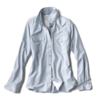 Orvis Western Breeze Tech Chambray Shirt - Women's Blue Fog XL