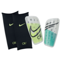 Nike Mercurial Lite CR7 Soccer Shin Guard White / Ghost Green / Dark Obsidian S