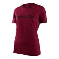 Troy Lee Designs Signature Short Sleeve Tee - Women's Maroon L