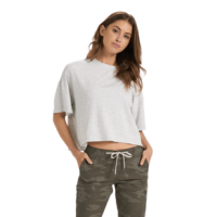 Vuori Cove Tee - Women's Light Heather Grey S