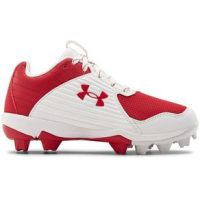 Under Armour Leadoff Low RM Jr. Baseball Cleat - Youth Red / White / White 6Y Regular