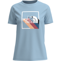 The North Face Short Sleeve Shadow Box Tee - Women's Beta Blue XL