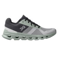 On Cloudrunner Running Shoe - Men's Alloy / Moss 11 D