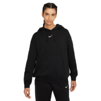 Nike Essential Collection Oversized Fleece Hoodie - Women's Black / White XS