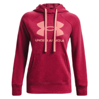 Under Armour Rival Fleece Logo Hoodie - Women's Black Rose / Posh Pink / Posh Pink XS