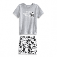 The North Face Cotton Summer Set - Toddler Tnf White Turtle Shell Print 2T