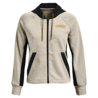 Under Armour Rival Full-Zip Hoodie - Women's Stone / Black / Cruise Gold XL