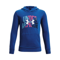 Under Armour Rival Fleece Layers Hoodie - Boys' Tech Blue / Cerise L