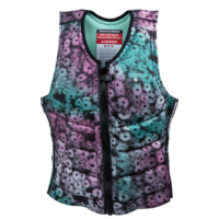 Radar Lyric Impact Vest 2022 - Women's L Black / Floral Fade