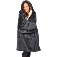 The Comfy Original Quarter Zip Charcoal One Size