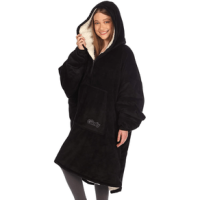 The Comfy Original Quarter Zip Black One Size