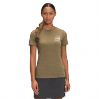 The North Face Logo Marks Tri-blend Short Sleeve T-Shirt - Women's Military Olive Heather M
