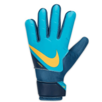 Nike Jr. Goalkeeper Match Soccer Gloves - Kids' Chlorine Blue / Marina / Laser Orange 5