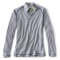 Orvis Drirelease Quarter-Zip Light Heather Grey XL