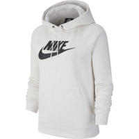 Nike Essential Fleece Pullover Hoodie - Women's Birch Heather / Black S