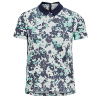 Under Armour Zinger Rise Short Sleeve Polo - Women's Midnight Navy / Neptune / Metallic Silver M