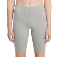 Nike Essential Mid-Rise Bike Short - Women's Dark Grey Heather / White XS 10" Inseam