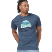 Tentree Retro Tentree T-Shirt - Men's Moonlit Ocean Heather XXL