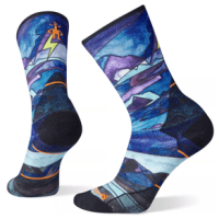 Smartwool Athlete Edition Run Print Crew Sock - Women's Multi Color L