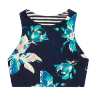 Carve Designs Sanitas Reversible Bikini Top - Women's Stargazer / Navy Stripe S