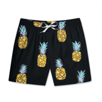 Chubbies The Pineapple Sundaes 5.5" Stretch Swim Short - Men's Black / Pattern Base / Plaids M