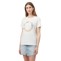 Tentree To The Mountains T-Shirt - Women's XL Cloud White Heather