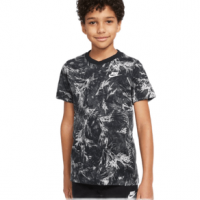 Nike Camo Leaf T-Shirt - Boys' Black XS