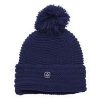 Coal The Myrtle Chunky Knit Pom Beanie - Women's Navy One Size