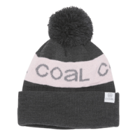 Coal The Team Athletic Stripe Pom Beanie Charcoal One Size