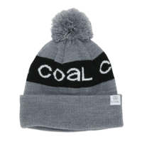 Coal The Team Athletic Stripe Pom Beanie Heather Grey One Size